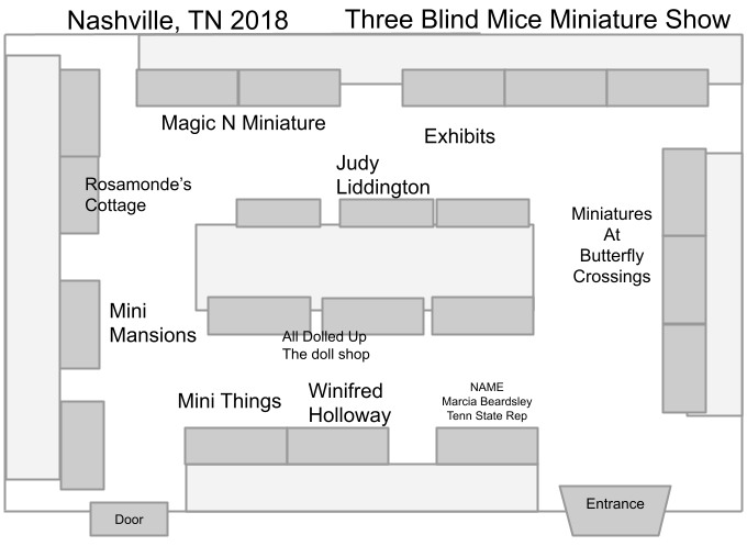Floorplan for Nashville, TN Miniature show