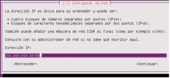 Poniendo la IP en Ubuntu