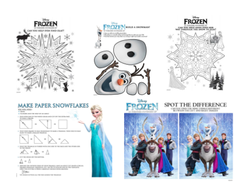 frozen activity page