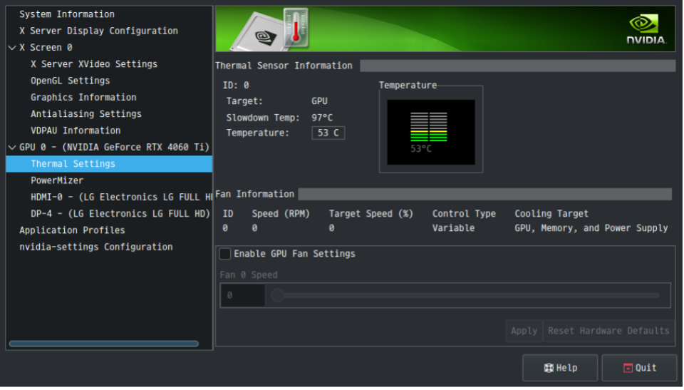 nvidia-settings