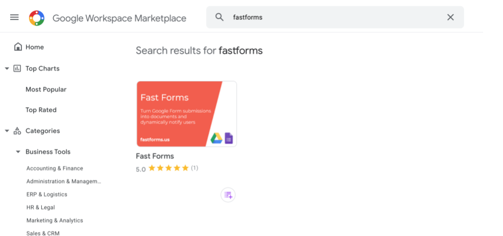 How to find the add-on within the Google Workspace Marketplace