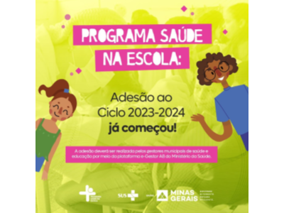 Governo convoca municípios para adesão ao Programa Saúde na Escola Ciclo 2023/2024