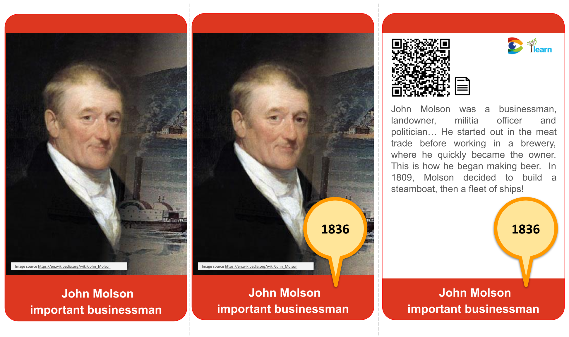 1836 John Molson important businessman dies