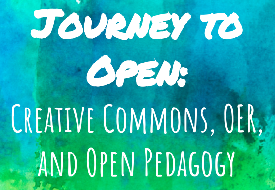 Thumbnail for a presentation on Creative Commons, OER, and Open Pedagogy.