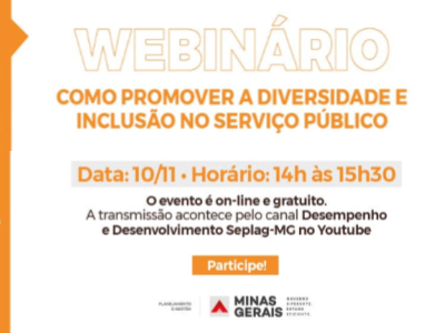 Webnário: Como Promover a Diversidade e Inclusão no Serviço Público