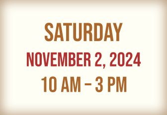 Saturday, November 4, 2023, 10 AM-3 PM