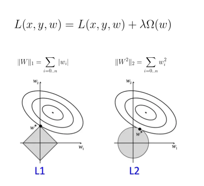 image showing l2/l1 regularization equation