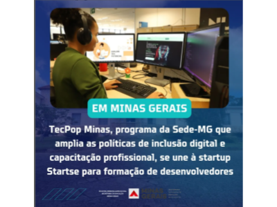 Governo de Minas oferece curso gratuito de programação e tecnologia