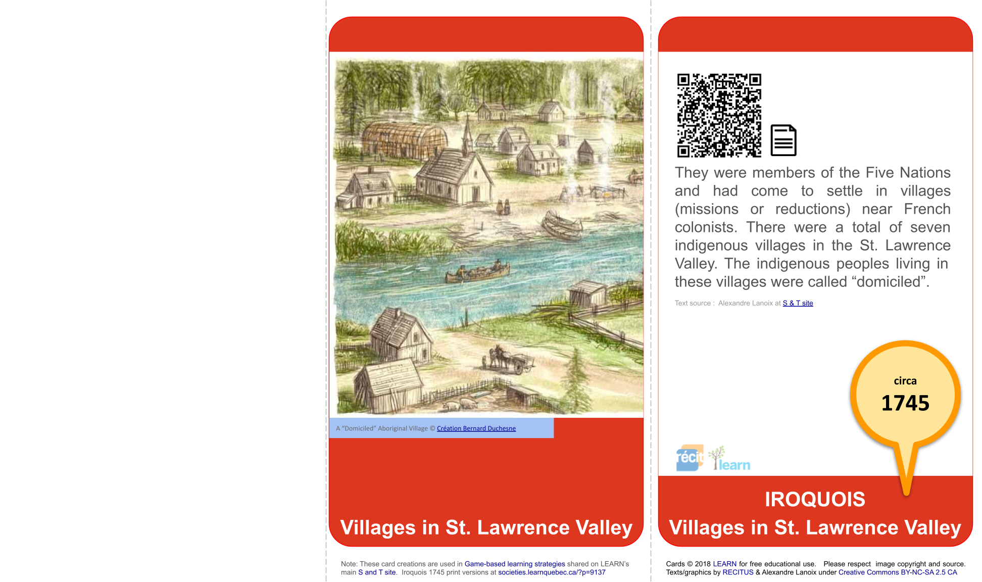Villages in St. Lawrence Valley