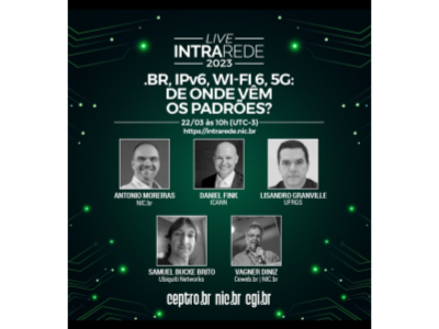 Live Intra Rede - .br, IPv6, Wi-Fi 6 e 5G - De onde vêm os padrões?