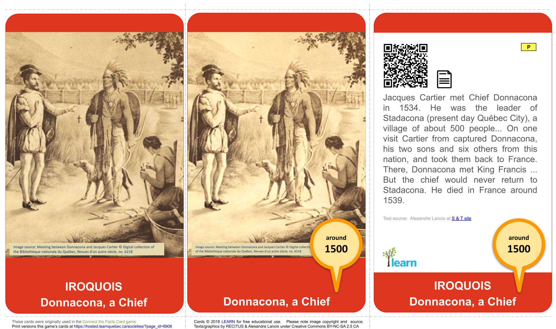 Iroquois: Donnacona a chief