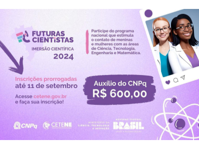 Programa FUTURAS CIENTISTAS | Imersão científica 2024!