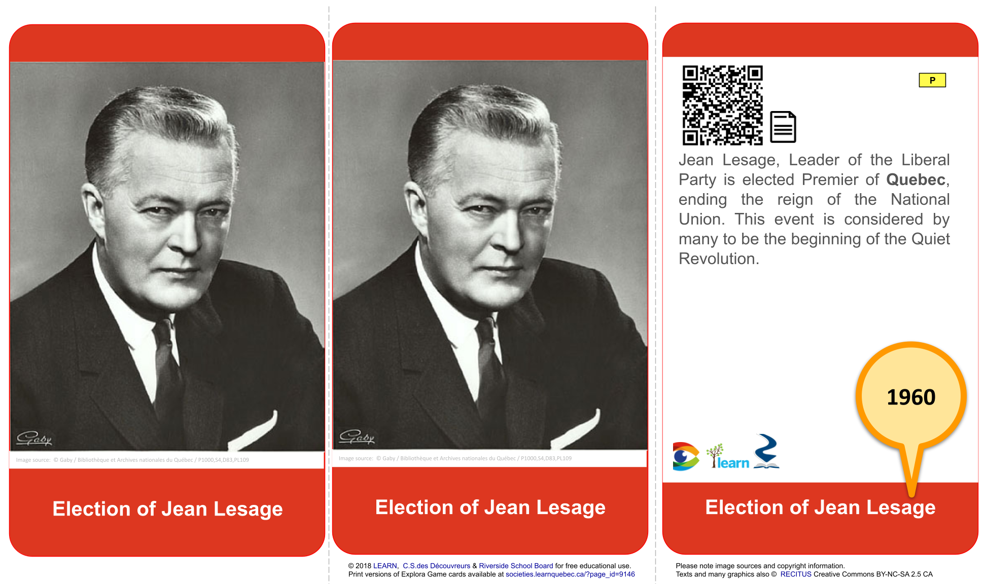 Election of Jean Lesage