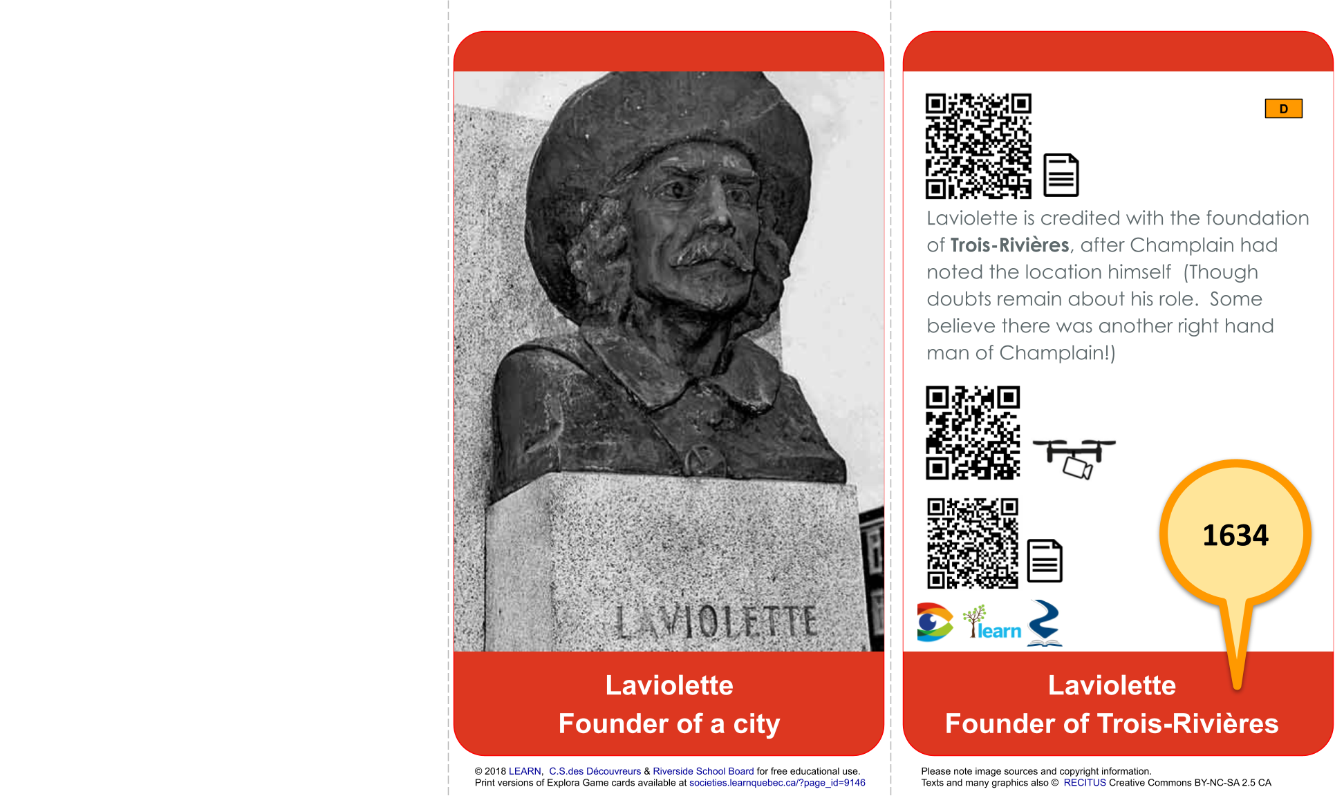1634 Laviolette Founder of a city