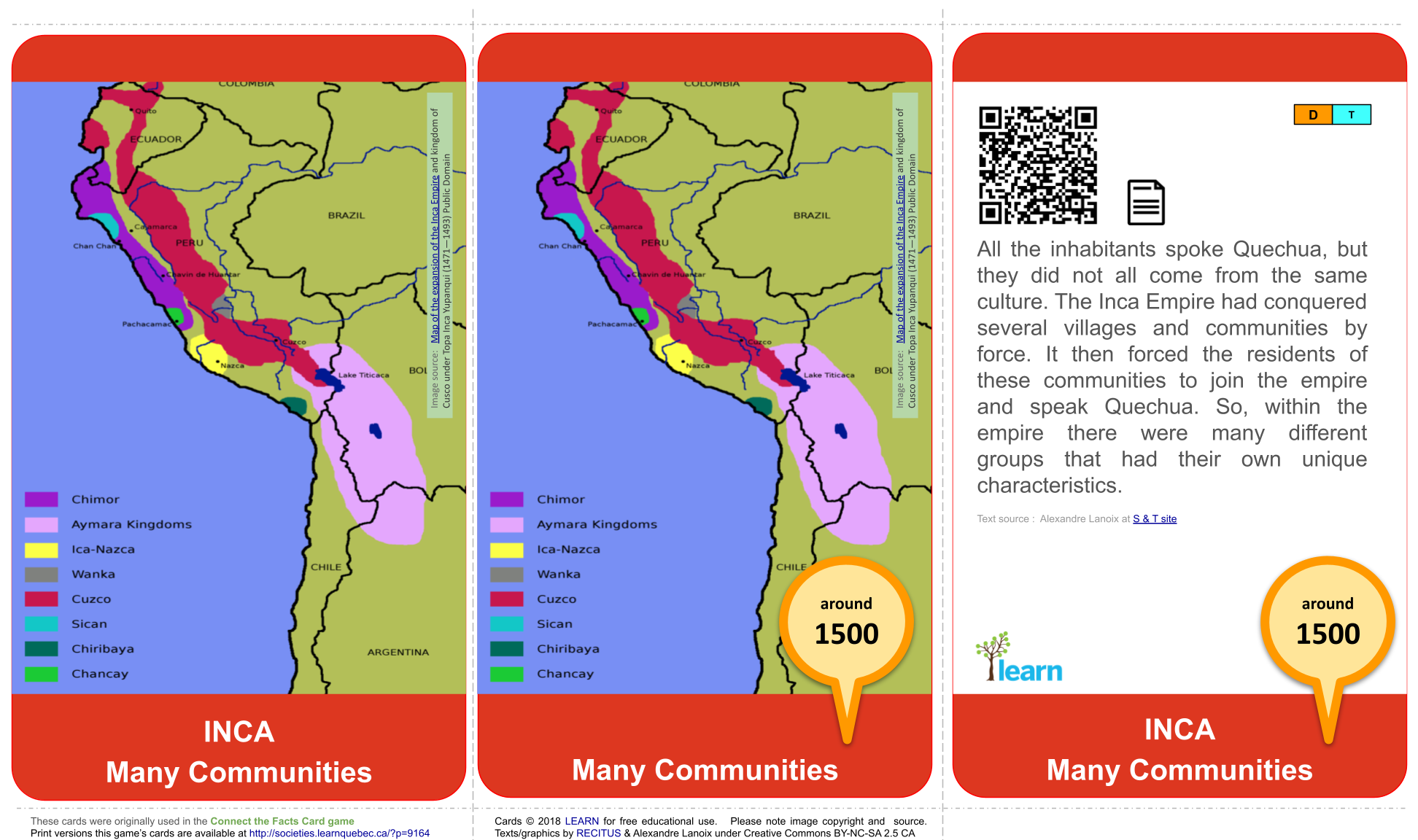 Inca: Many communities