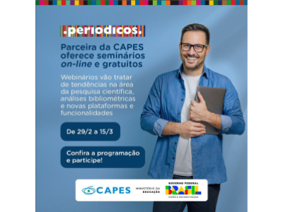 Parceira da CAPES oferece seminários on-line