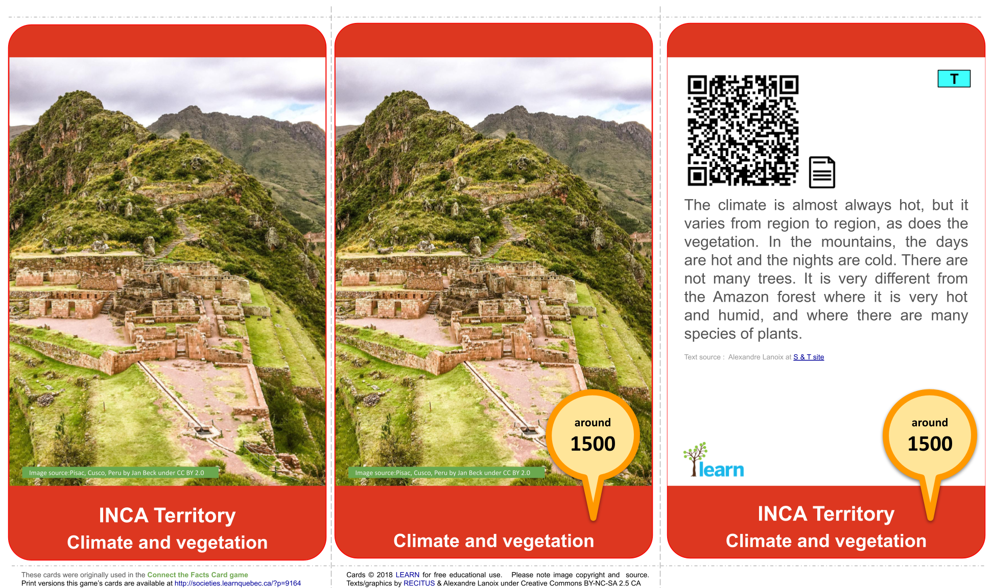 Inca: Climate and vegetation