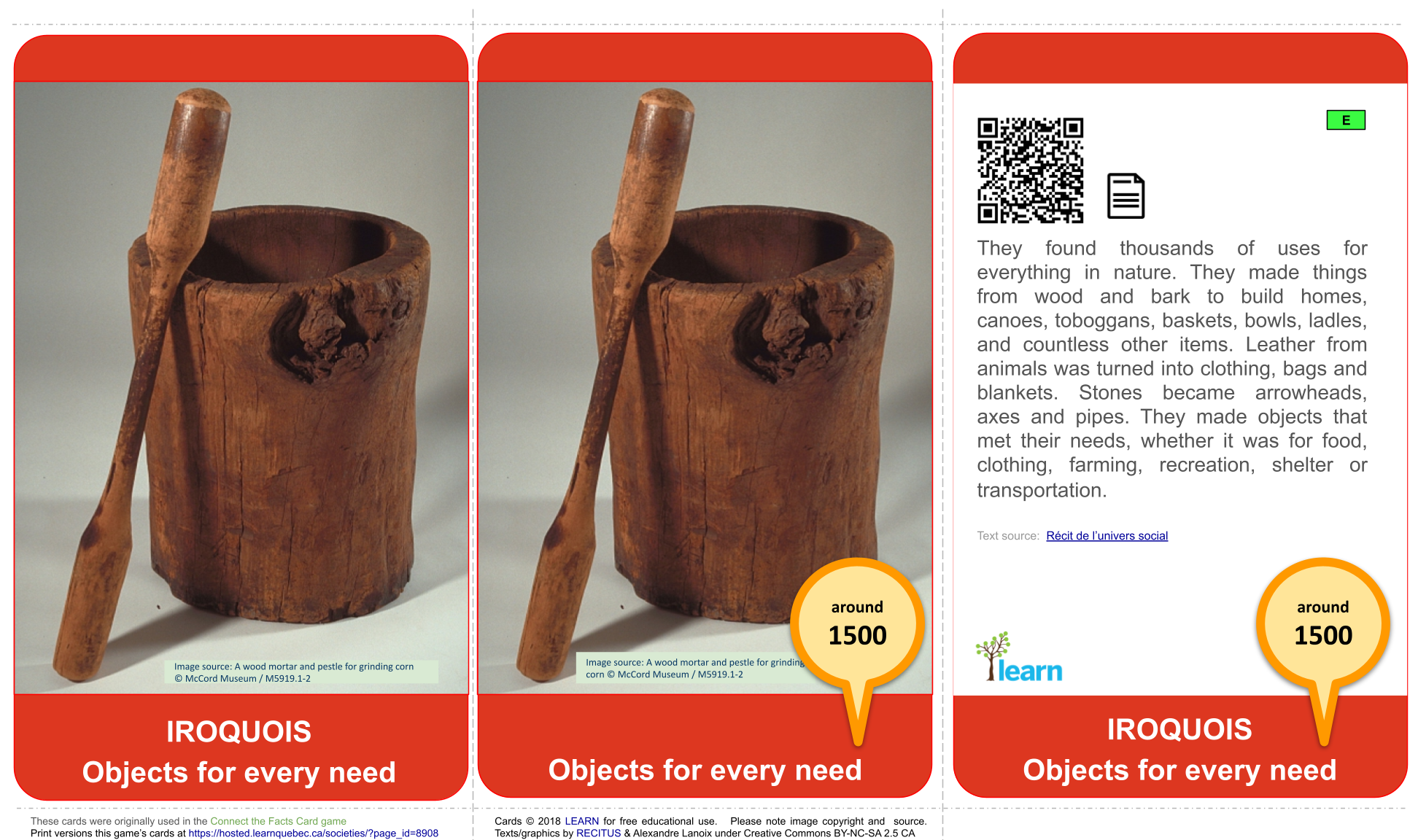 Iroquois: Objects for every need