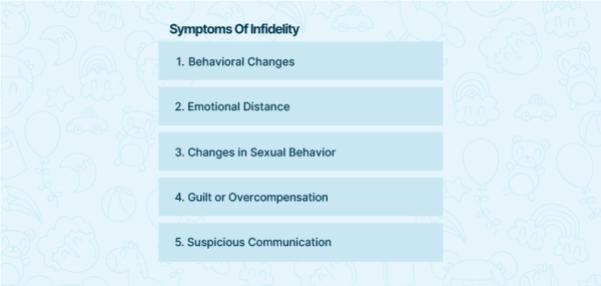 Symptômes de l'infidélité