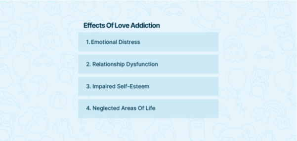 Effetti della dipendenza dall'amore