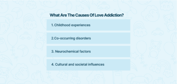 Quais são as causas do vício do amor?