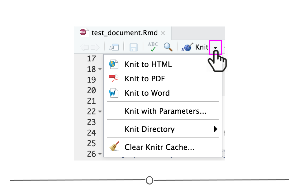 Other file output options when Knitting